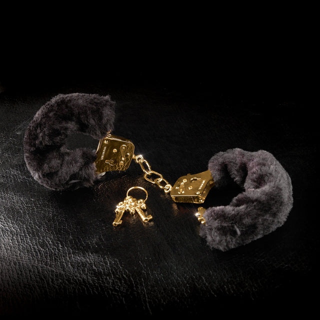 Gold Deluxe Furry Cuffs