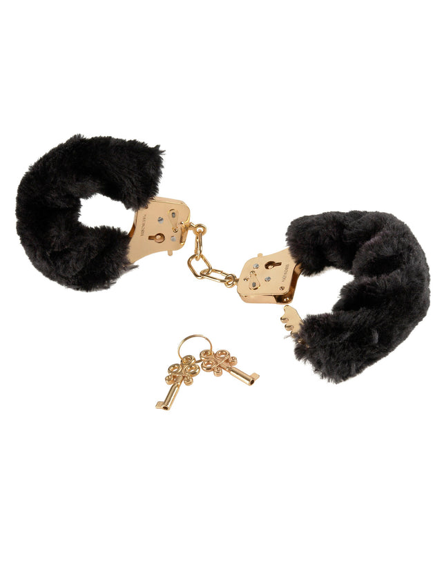 Gold Deluxe Furry Cuffs