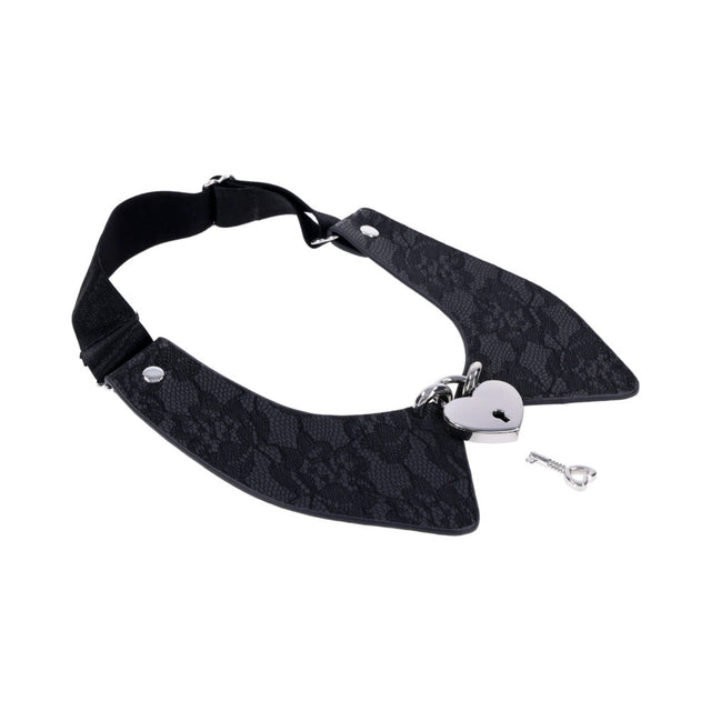 Heartbound Lace Day Collar Black