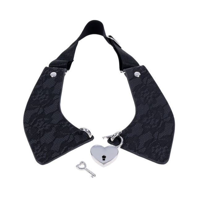 Heartbound Lace Day Collar Black