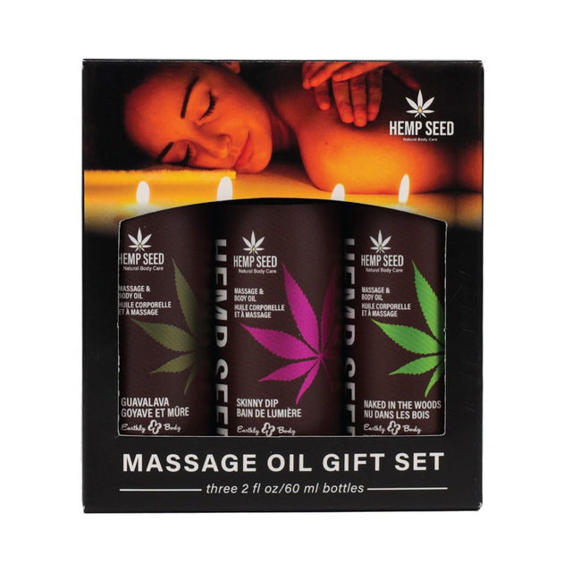 Hemp Seed Massage Oil Gift Set