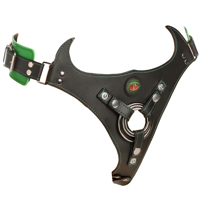 Horny Devil Strap-on Harness - Green