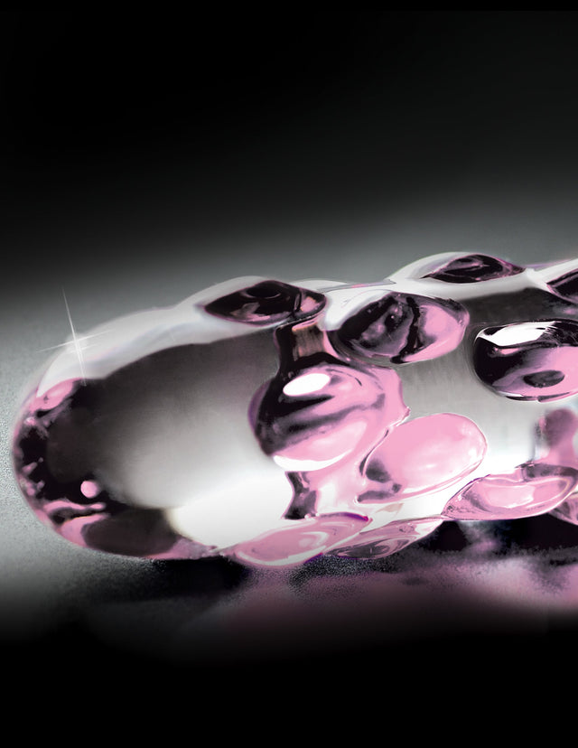 Icicles No. 7 Clear Pink Glass Dildo
