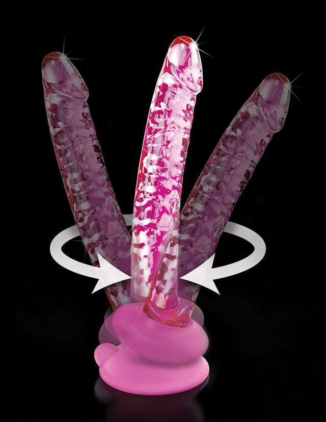 Icicles No. 86 With Silicone Suction Cup Pink