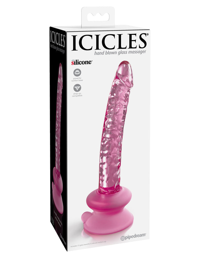 Icicles No. 86 With Silicone Suction Cup Pink
