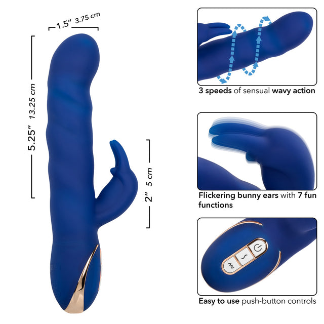 Jack Rabbit Signature Silicone Wave Motion Rabbit Blue