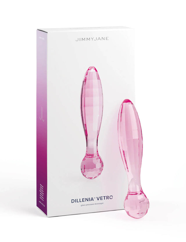 JIMMYJANE Dillenia Vetro Glass Dildo Pink
