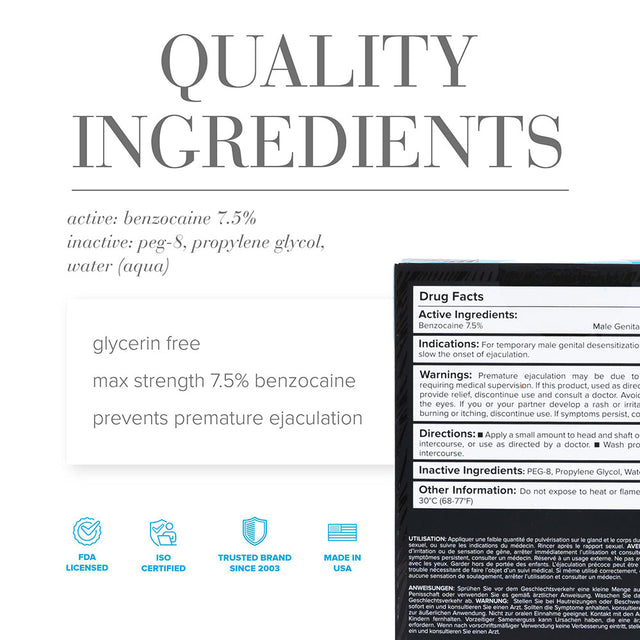 JO Prolonger Benzocaine Desensitizing Spray 2 oz