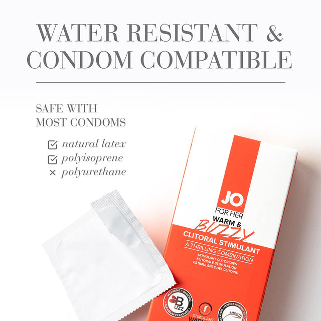 JO Warm & Buzzy Clitoral Stimulant 0.34 oz