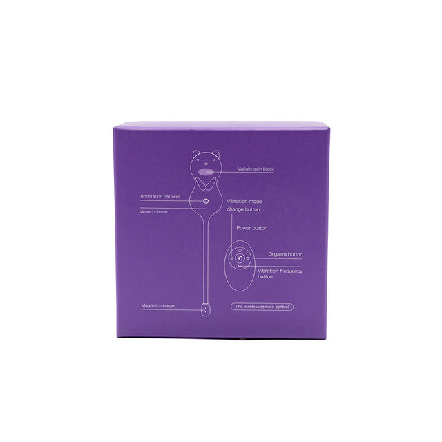 Kitty Cat Kegel Ball Exerciser Purple