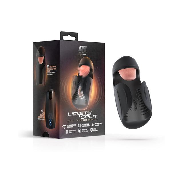 Lickety Split Vibrating Penis Head Stimulator Black