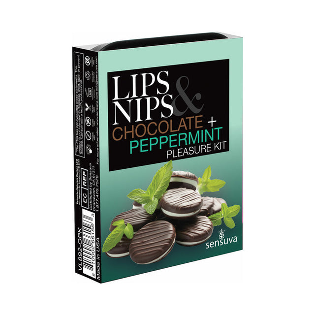 Lips and Nips Pleasure Kit Chocolate & Peppermint
