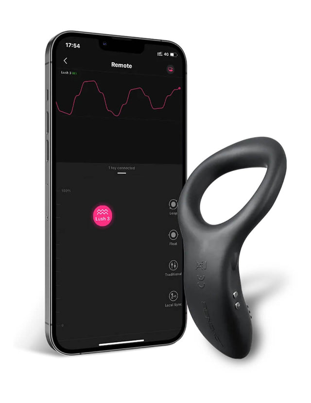 Lovense Diamo Cock Ring Black