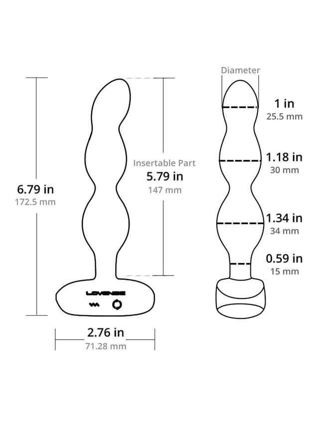 Lovense Ridge Vibrating And Rotating Anal Beads