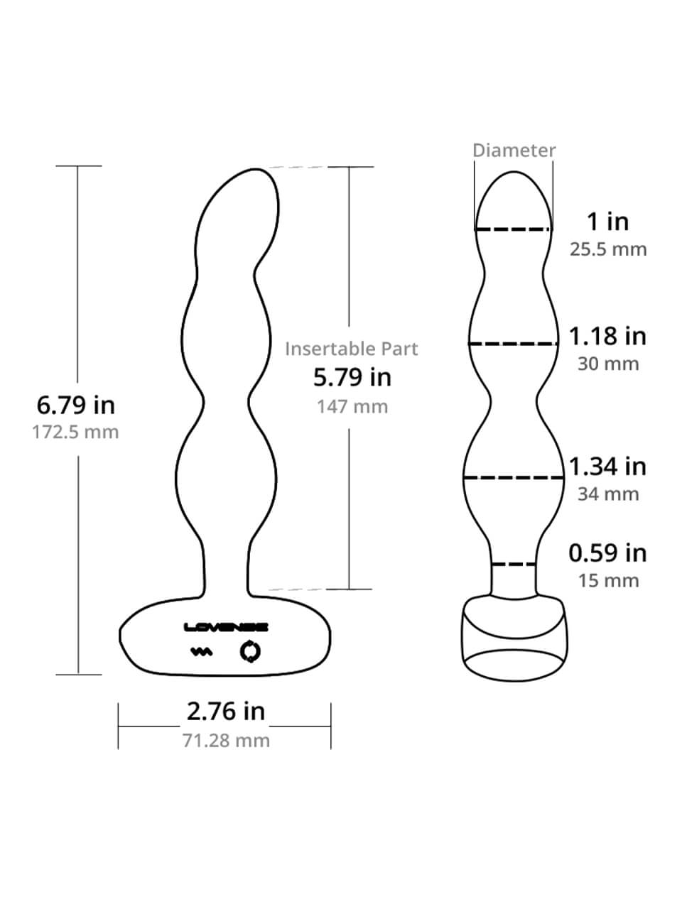 Lovense Ridge Vibrating And Rotating Anal Beads