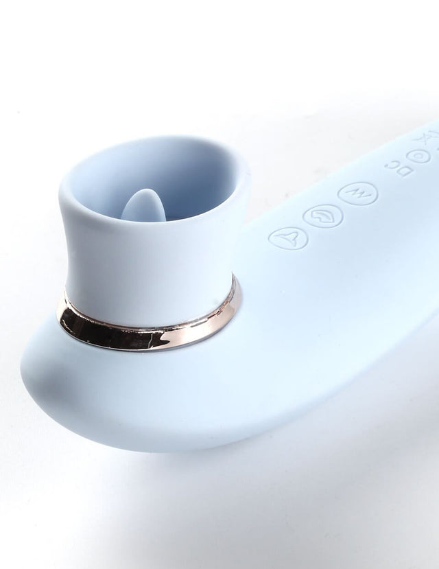 Maia Destiny Suction Vibrator Blue