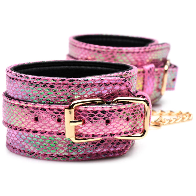 Master Series Pink Cobra Iridescent Bondage Set