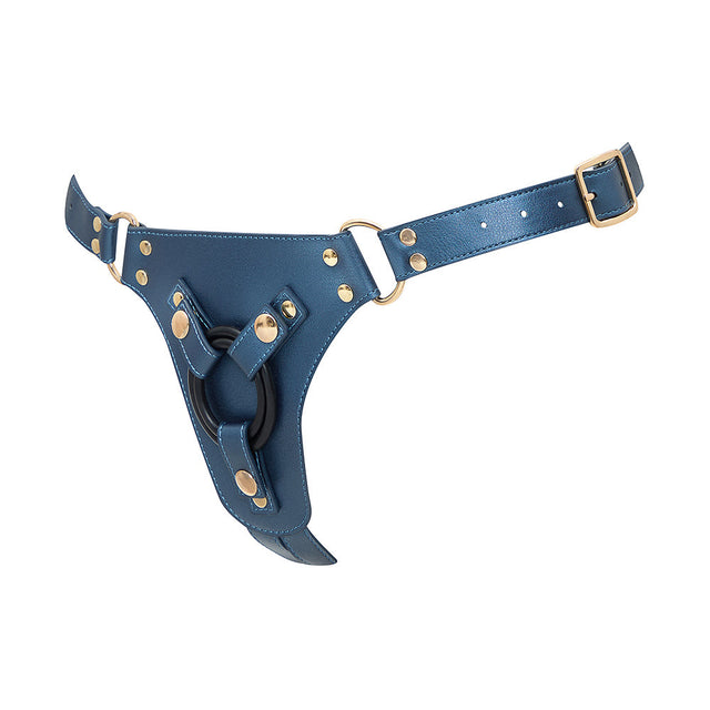 Metallic Leatherette Generous Harness (XS - XXL)
