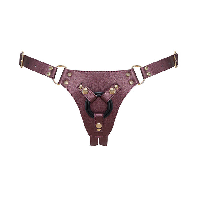 Metallic Leatherette Generous Harness (XS - XXL)