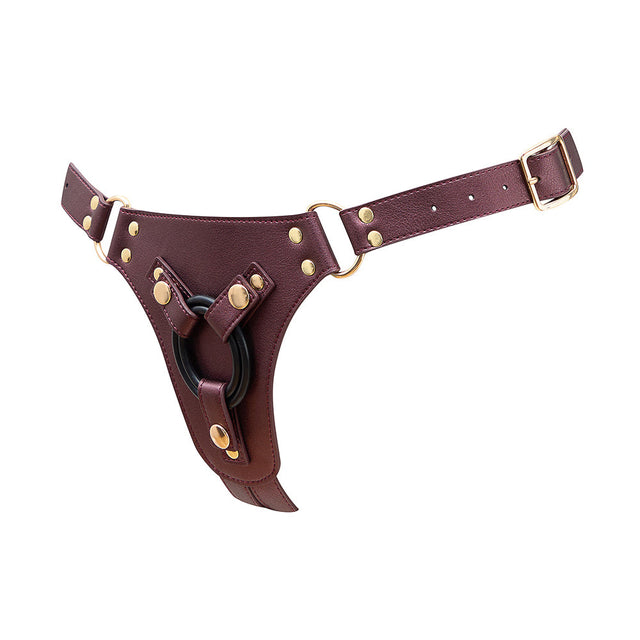 Metallic Leatherette Generous Harness (XS - XXL)
