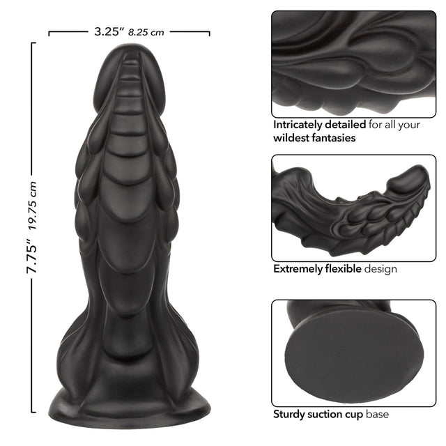 Monster Dong the Martian 7.75" Dildo Black