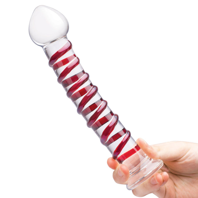 Mr. Swirly 10" Glass dildo