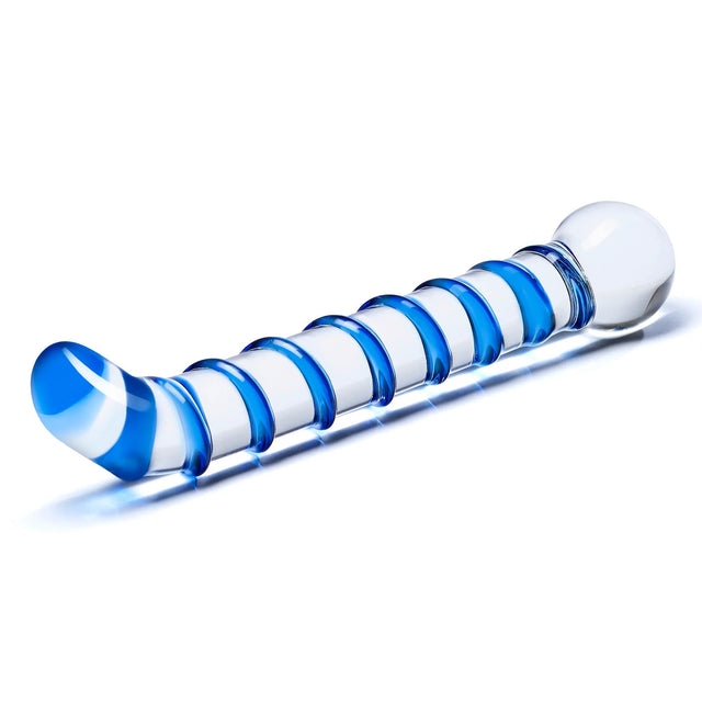 Mr. Swirly 6.5" G-Spot Glass Dildo