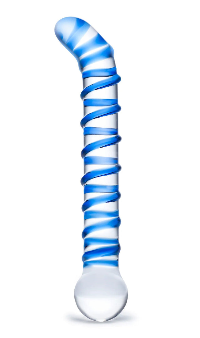 Mr. Swirly 6.5" G-Spot Glass Dildo