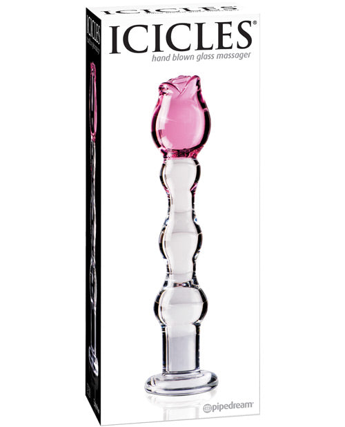 No. 12 Rose Tip Glass Massager