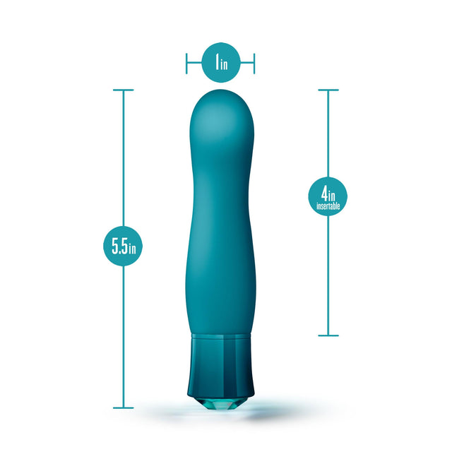 Oh My Gem Fierce Warming Vibrator Blue Topaz
