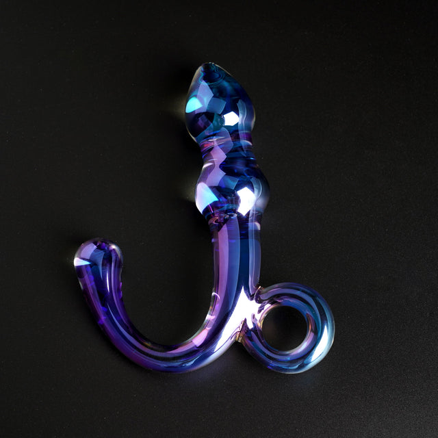 Orchid Pulse Glass Dildo w/Removable Bullet Vibe