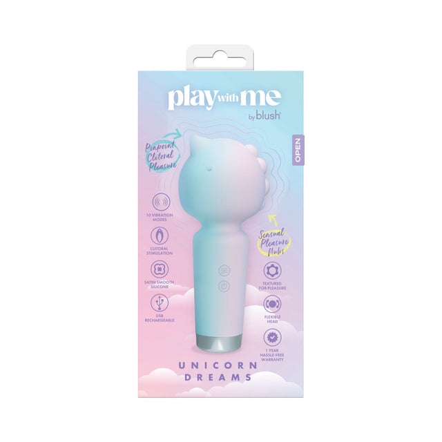 Play With Me Unicorn Dream Mini Wand Vibrator