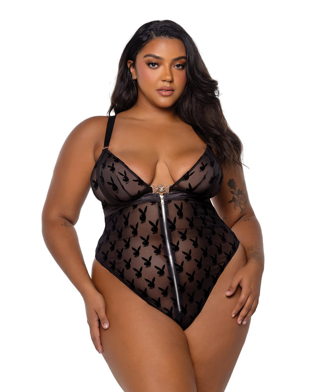 Playboy Bunny Charm Teddy 1X / Black