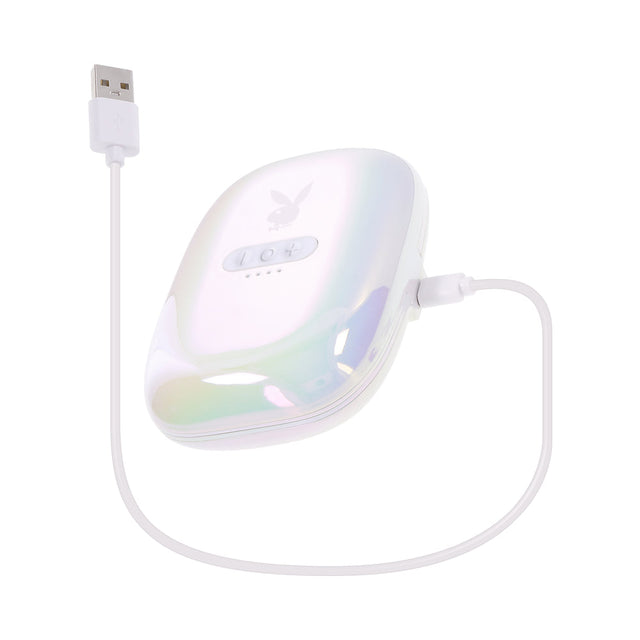 Playboy In A Pinch Vibrating Nipple Clamps Purple