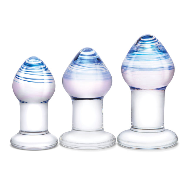 Pleasure Droplets Glass Anal Training Kit