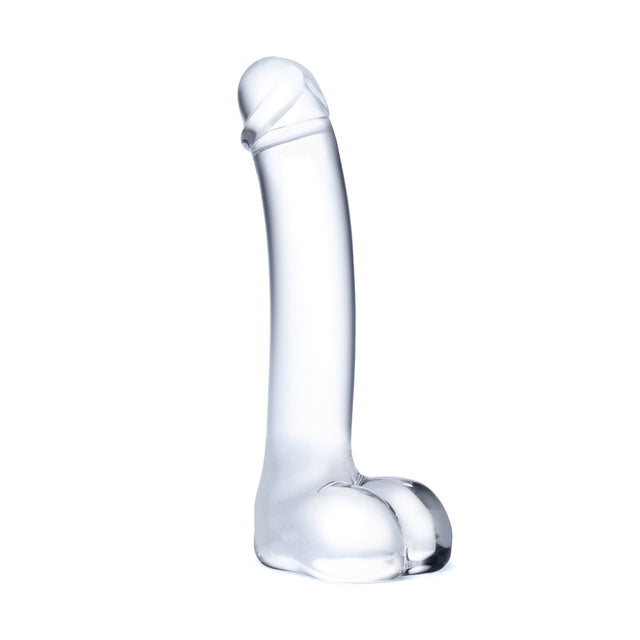 Realistic Curved 7" Glass G-Spot Dildo