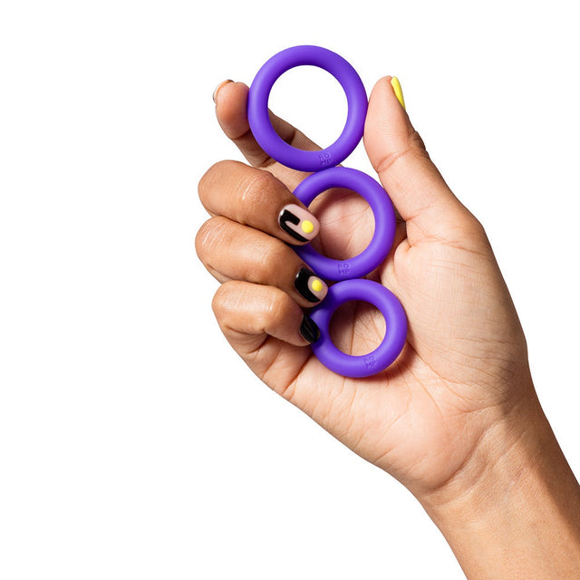 Remix Trio Penis Rings Purple