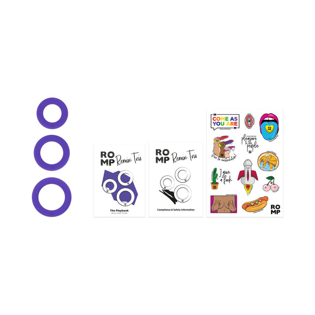 Remix Trio Penis Rings Purple