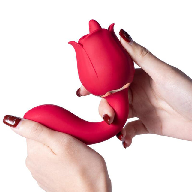 Rhea The Rose Licking Tongue Vibrator and G-Spot Massager