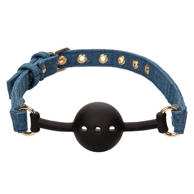 Ride 'em Premium Denim Collection Ball Gag