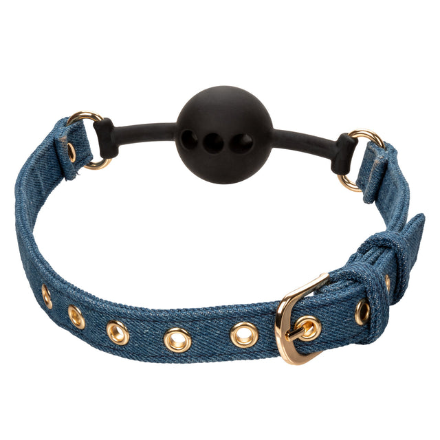 Ride 'em Premium Denim Collection Ball Gag