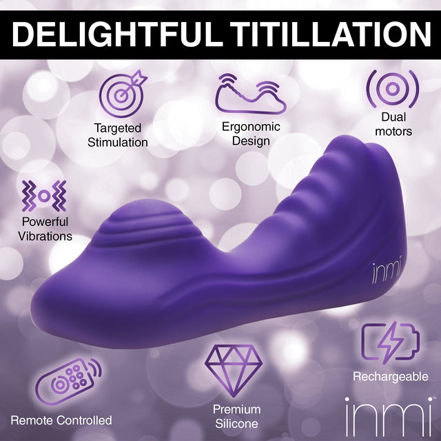 Ride N' Grind Vibrating Silicone Grinder w/ Remote Purple