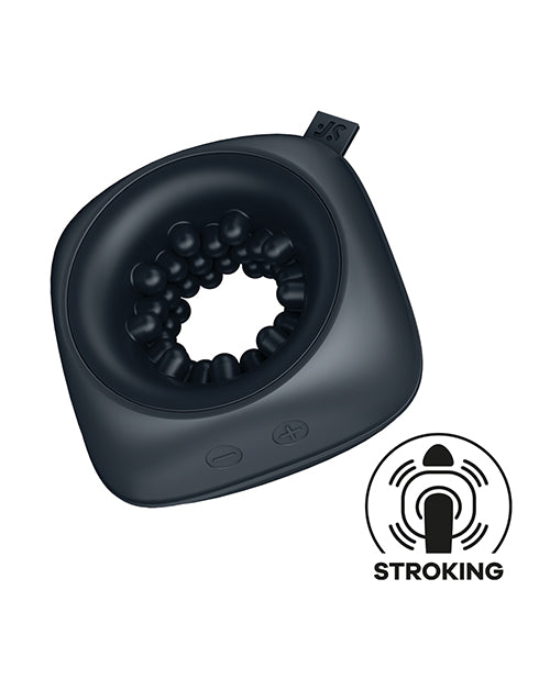 Ring Stroker Vibrating Masturbator Black