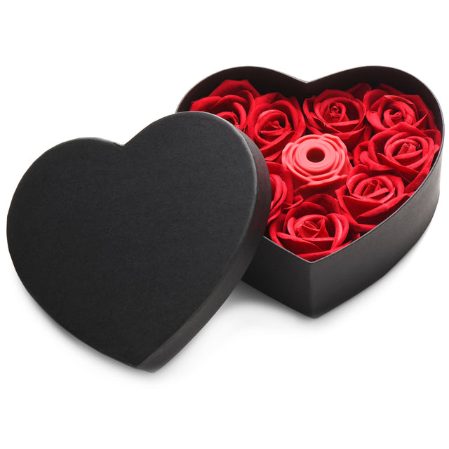 Rose Lovers Gift Box Suction Vibrator