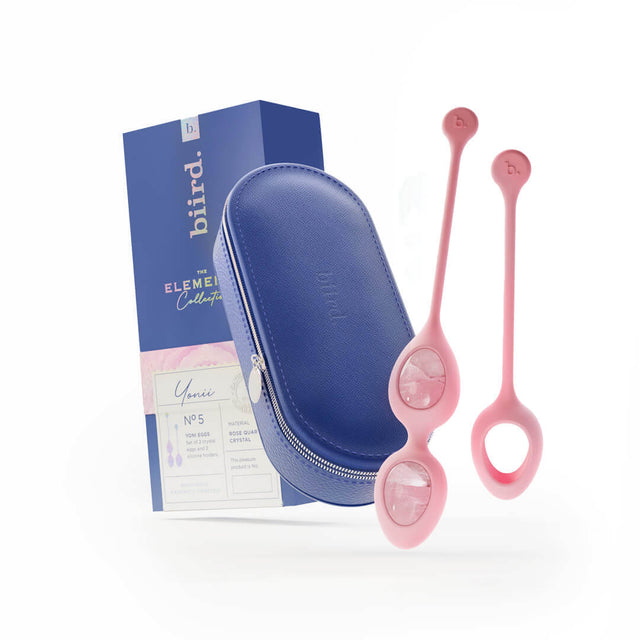 Rose Quartz Yonii Kegel Eggs Set