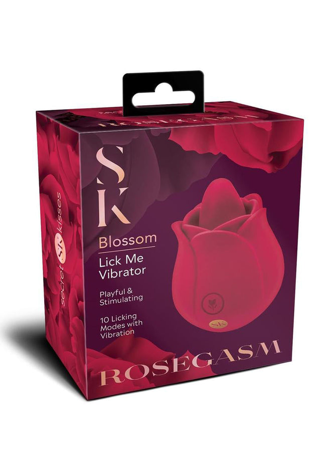Rosegasm Rose Blossom Licker Clit Vibrator Red