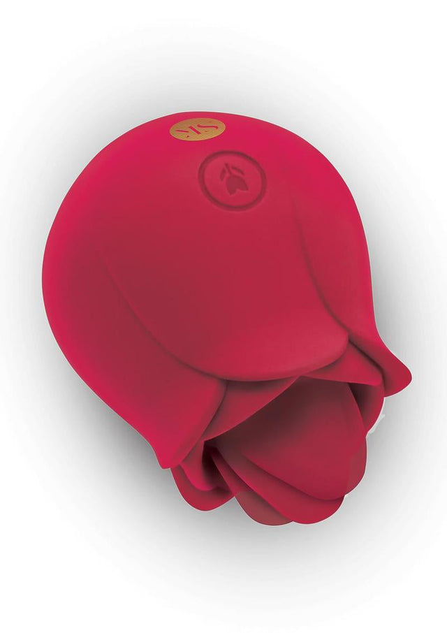 Rosegasm Rose Blossom Licker Clit Vibrator Red