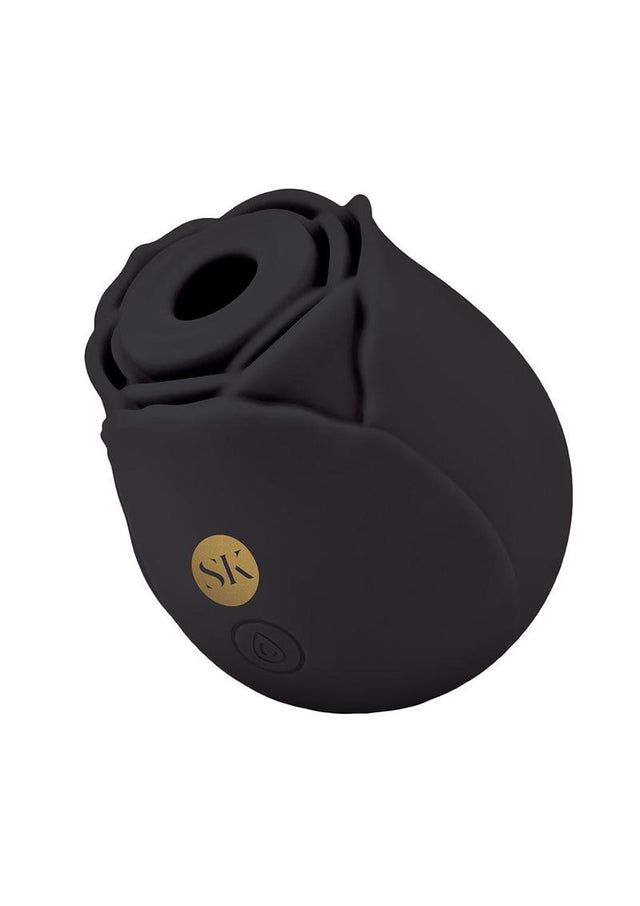 Rosegasm Rose Suction Vibrator - Black Rose Edition Black