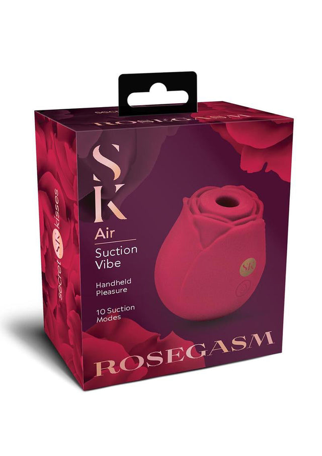 Rosegasm Rose Suction Vibrator Red