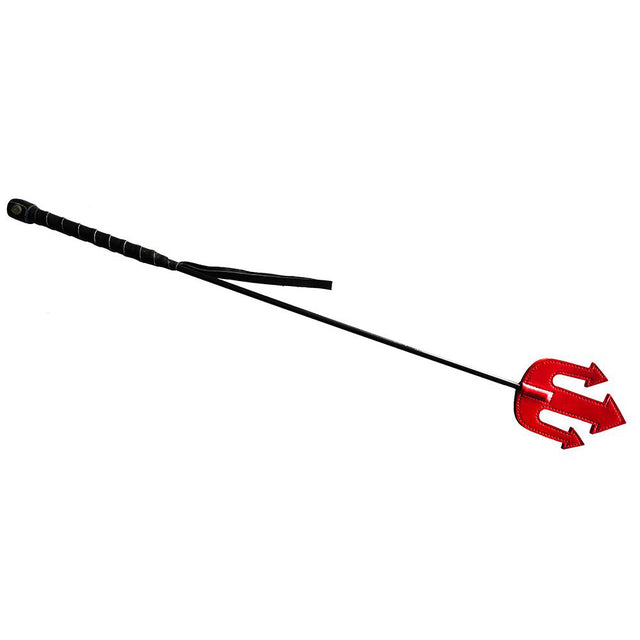 Rouge Leather Devil Riding Crop